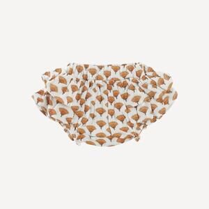 NWT Kate Quinn Small Marigold Double Ruffle Bloomer Organic Cotton 3-6m